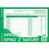 Arkusz spisu z natury (uniwersalny) A4 340-1